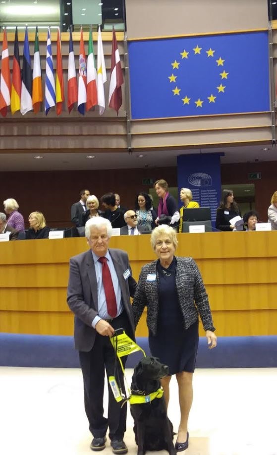 Picture of Judith and David visiting Brussels